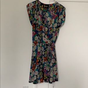 Floral wrap dress